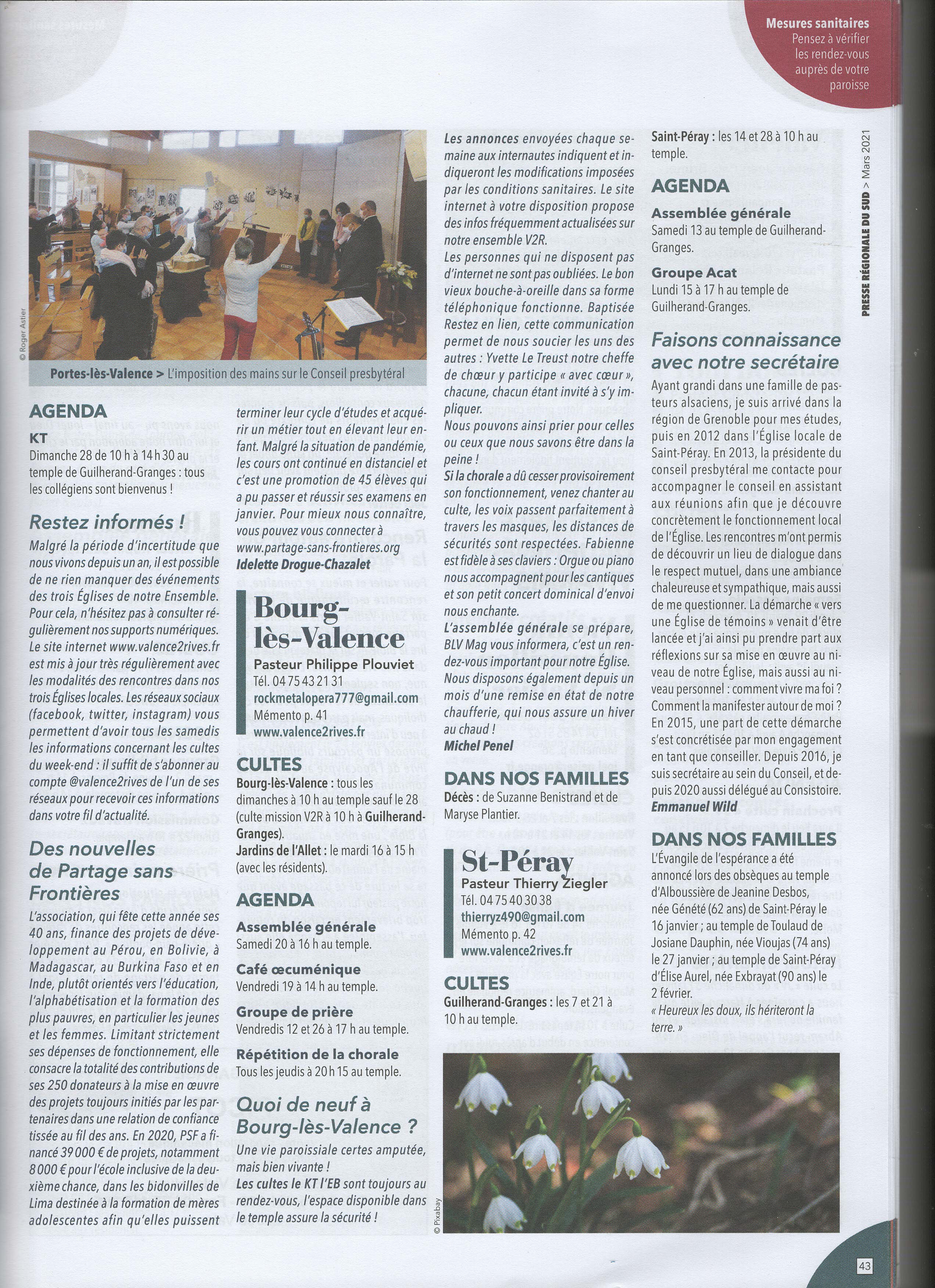 Marché de Noël organisé par la parroisse protestante unie de Bourg-lès-Valence au profit de Partage Sans Frontières, le 25 novembre 2023