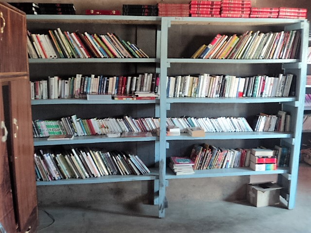 Les livres dans la bibliothèque &agrave; Soukuy en avril 2013