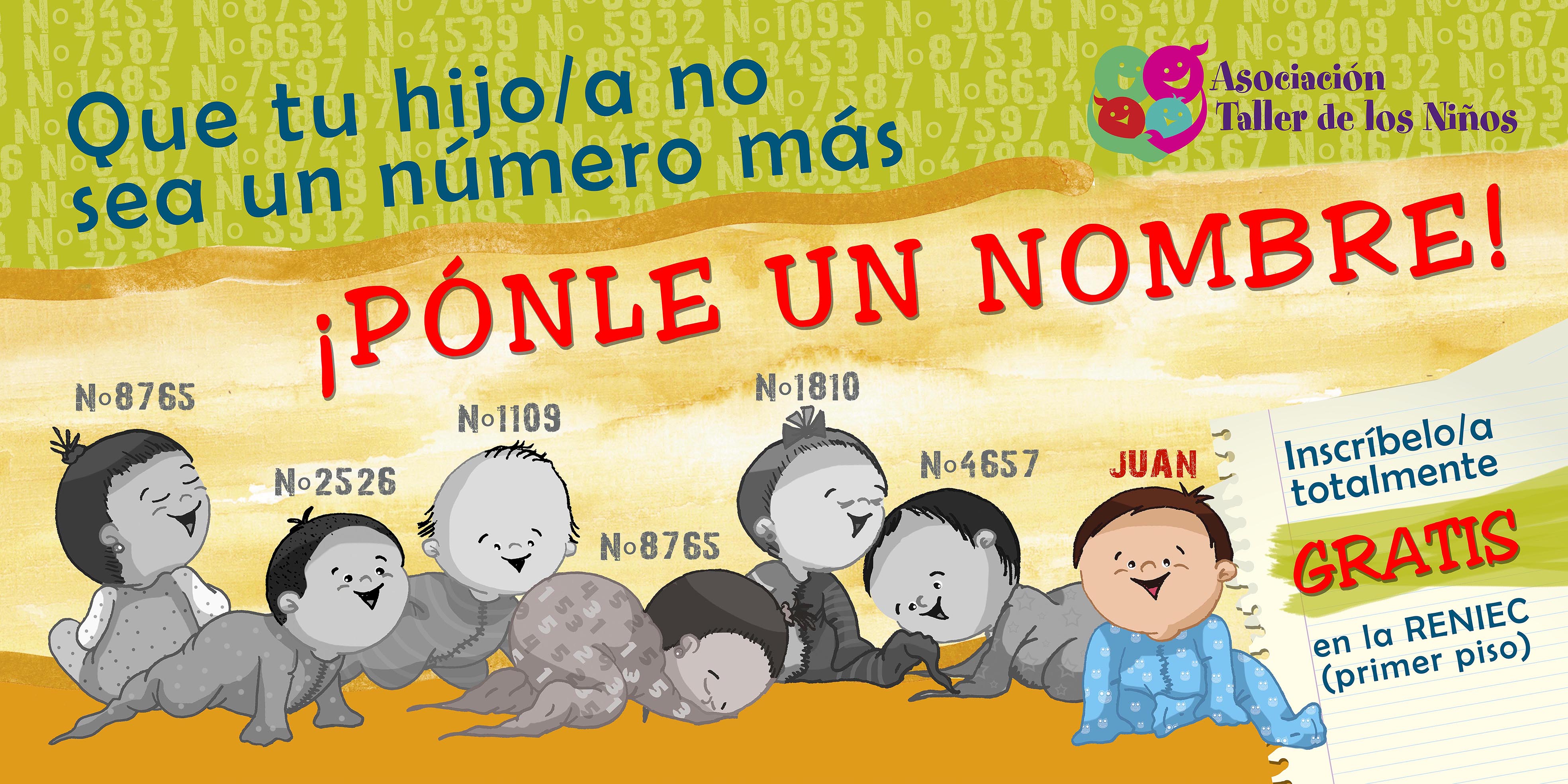 Banderole de promotion du droit au nom en 2011